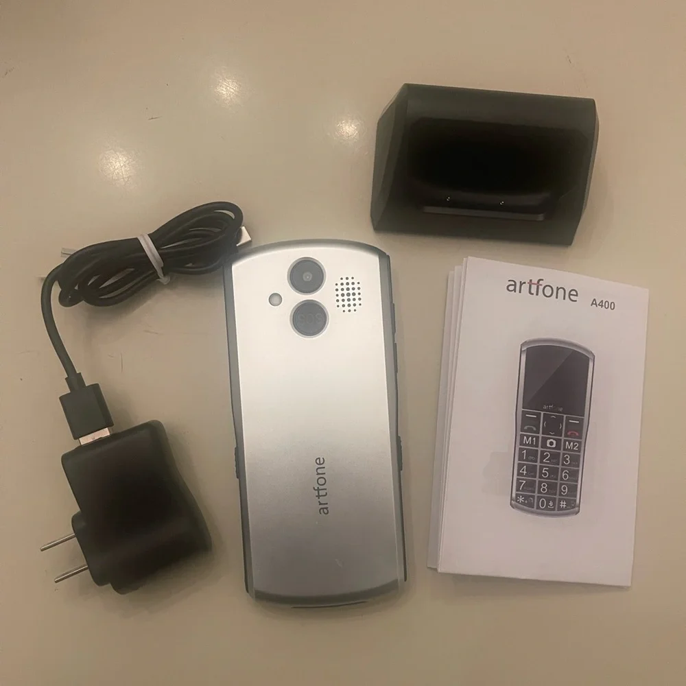 A400 Silver - Big Button Cell Phone for Seniors “SCREEN DO NOT TURN ON “